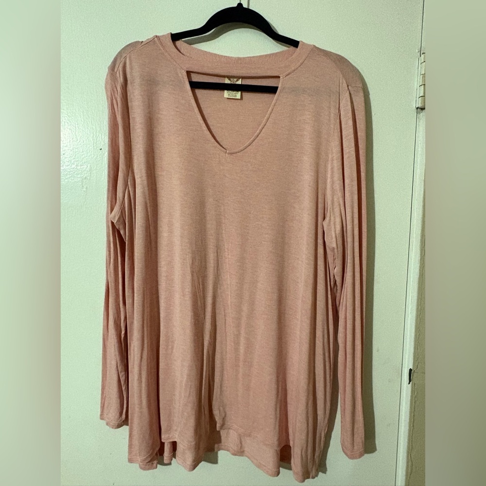 Faded Glory Blush Long Sleeve Tee